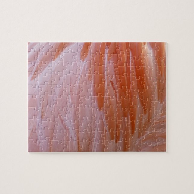 Puzzle Las plumas flamencas en tonos rosas (Horizontal)