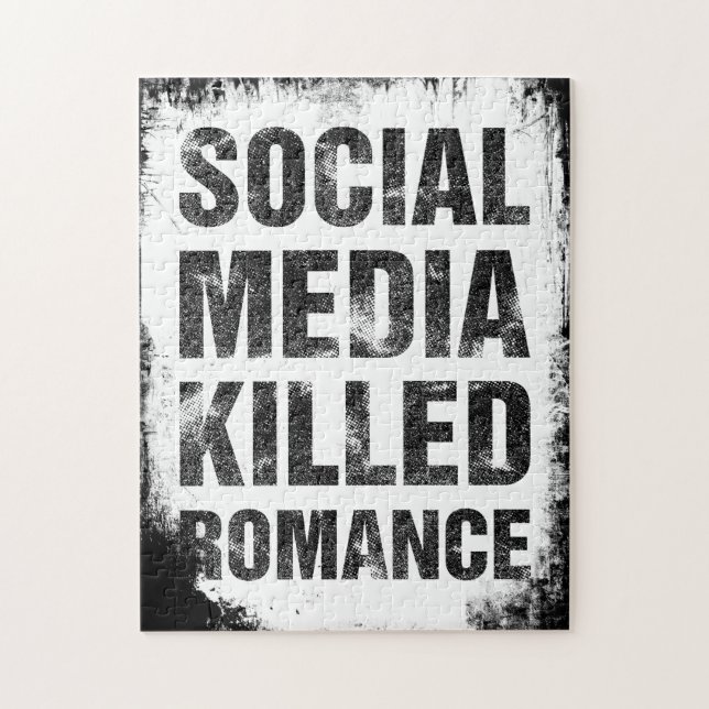 Puzzle Las redes sociales mataron el romance (Vertical)