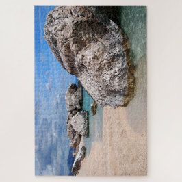 Puzzle Las rocas grandes en Cala Mariolu varan en la isla