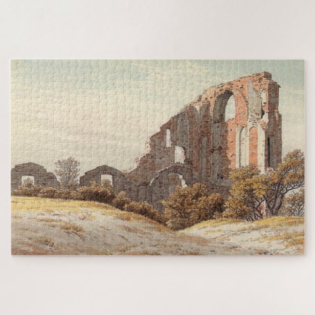 Puzzle Las ruinas de Eldena - Caspar David Friedrich (Horizontal)
