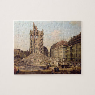 Puzzle Las ruinas del Kreuzkirche viejo, Dresden
