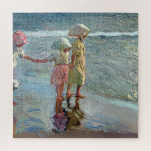 Puzzle Las tres hermanas en la playa por Joaquin Sorolla
