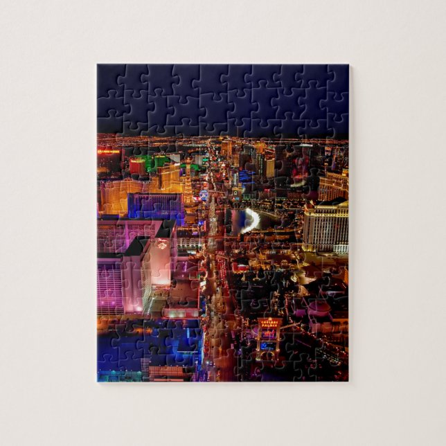 Puzzle Las Vegas Strip Night Vacation (Vertical)