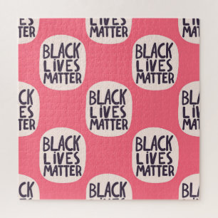 Puzzle Las vidas negras importan, el patrón caligráfico