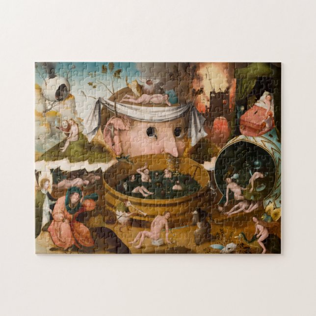 Puzzle Las visiones de Tondal, 1479 por Hieronymus Bosch (Horizontal)