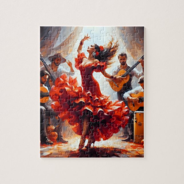 Puzzle Latina Latina Flamenca Española Mexicana (Vertical)