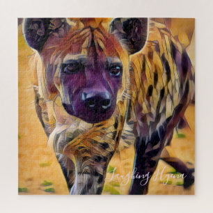Puzzle Laughing Hyena [rompecabezas cuadrado]