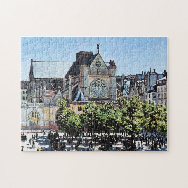 Puzzle l'Auxerrois Claude Monet de Germán del santo (Horizontal)