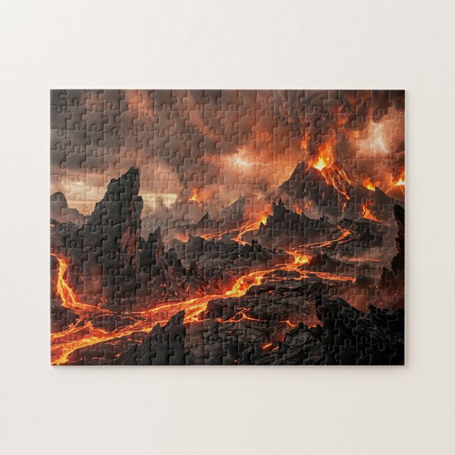 Puzzle Lava Volcánica (Horizontal)