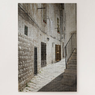 Puzzle Lavadero que cuelga para secarse en un callejón e