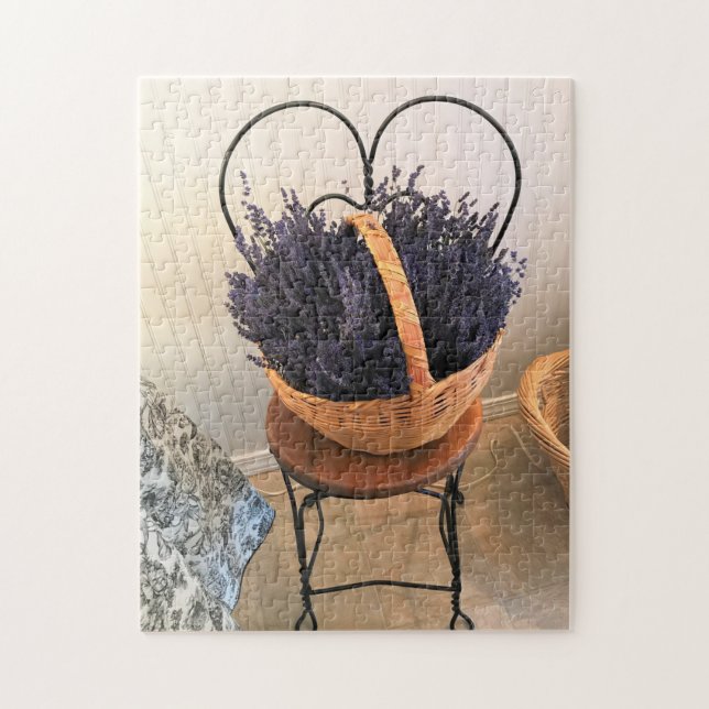 Puzzle Lavanda en una canasta (Vertical)