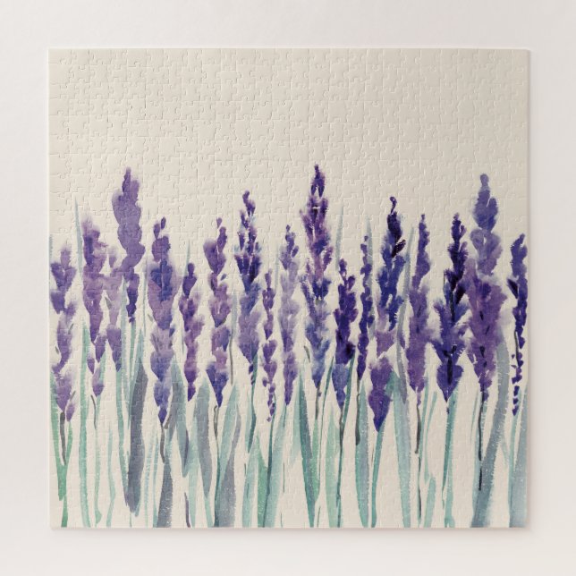 Puzzle Lavanda francesa: Ilustracion acuarela (Vertical)