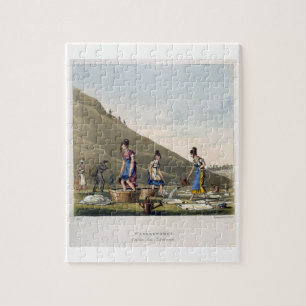 Puzzle Lavanderas, colina de Calton, Edimburgo, de