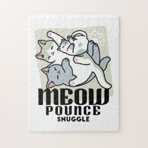 Puzzle Laze Furr Days - Diseño de gatos perezosos