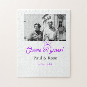 Puzzle Lazo morado celebra 60 años de aniversario de boda