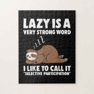 Puzzle Lazy es una frase de palabras muy fuerte