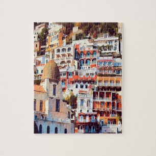 Puzzle ldp POSITANO - pueblo - iglesia Santa Maria Assunt