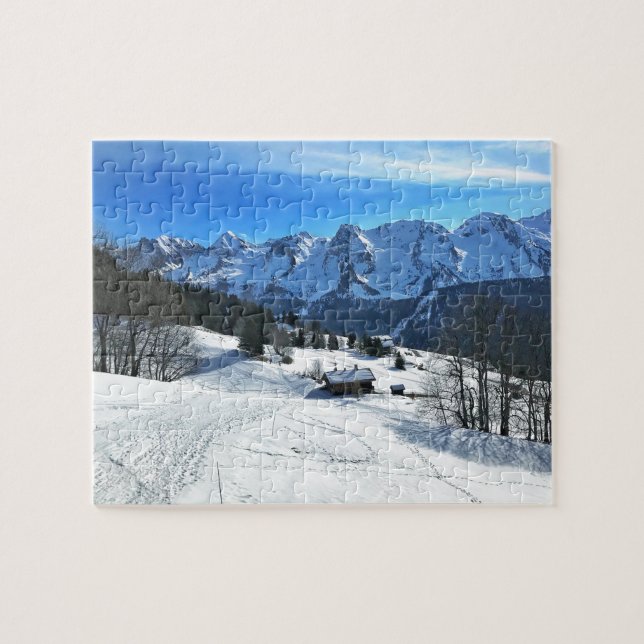 Puzzle Le Grand Bornand, Alpes Franceses (Horizontal)