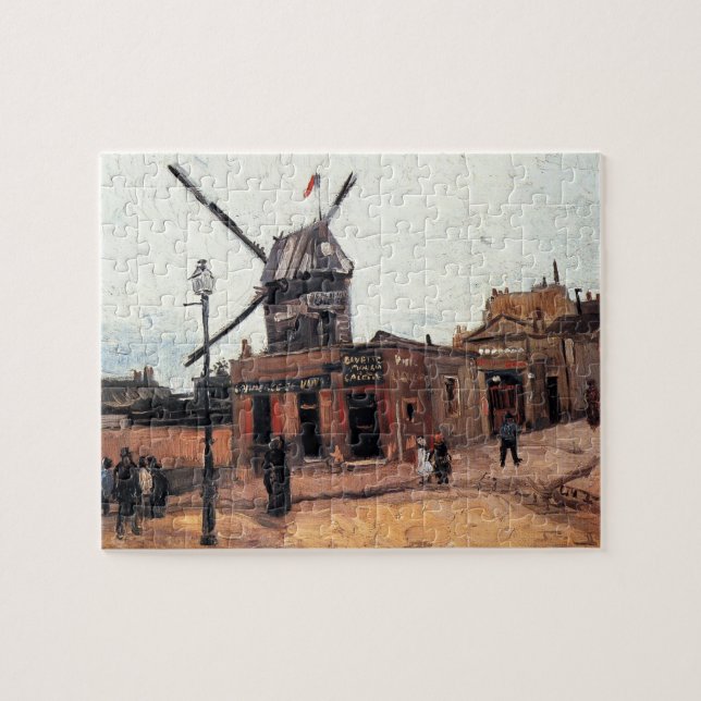 Puzzle Le Moulin de la Galette por Vincent van Gogh (Horizontal)