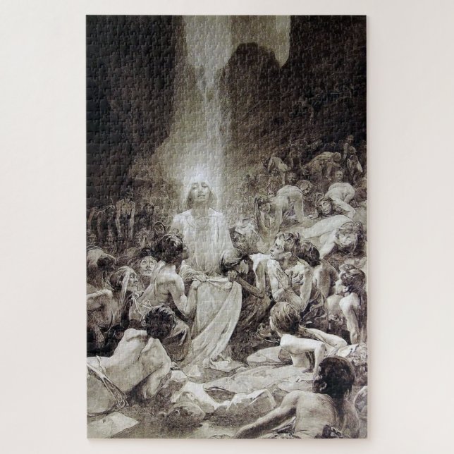 Puzzle Le Pater - Página ilustrada por Alphonse Mucha E3 (Vertical)