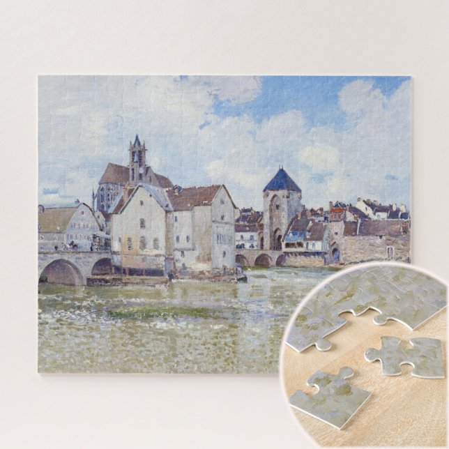 Puzzle Le Pont de Moret, Alfred Sisley (Subido por el creador)