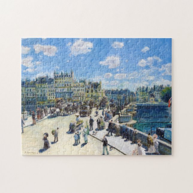 Puzzle Le Pont-Neuf, pintura de París Pedro Auguste (Horizontal)