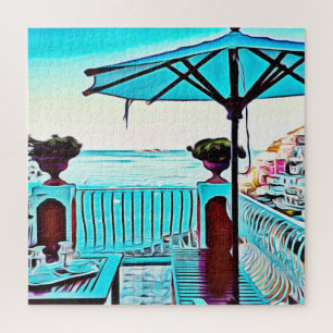 Puzzle Le Sirenuse En Positano, Italia, Hora Del Té