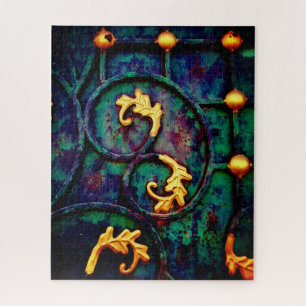 Puzzle Leaf de oro