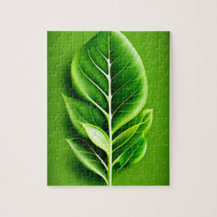 Puzzle Leaf verde