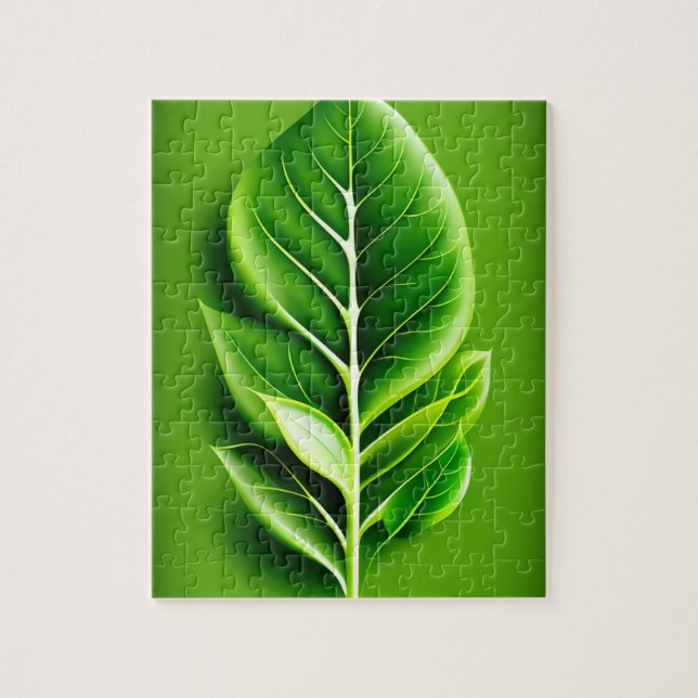 Puzzle Leaf verde (Vertical)