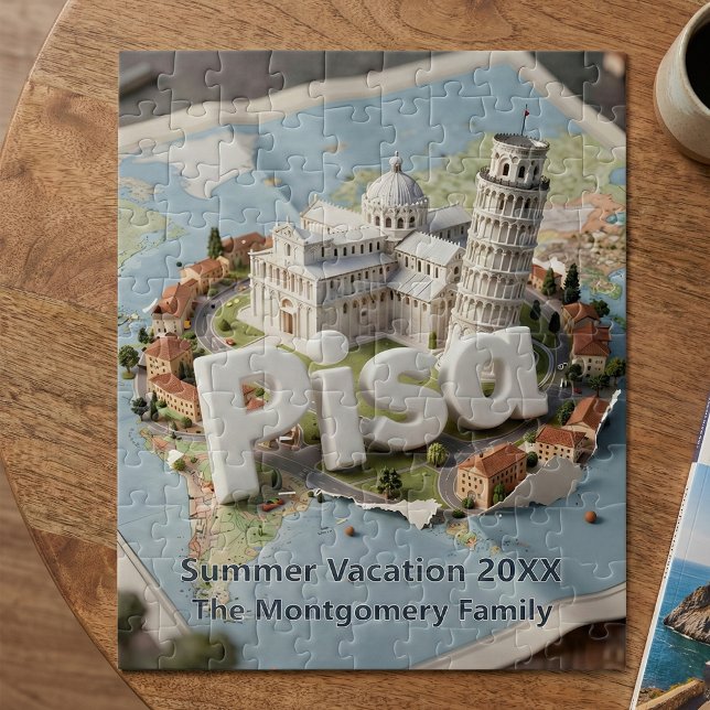Puzzle Leaning Tower of Pisa Italy Family Summer Vacation (Subido por el creador)
