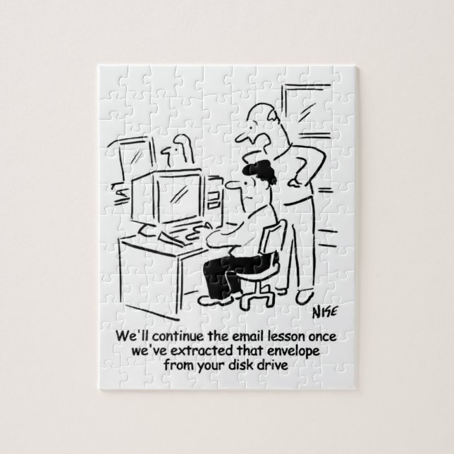 Puzzle Lección de equipo de correo electrónico (Vertical)