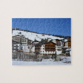 Puzzle Lech en Austria en invierno