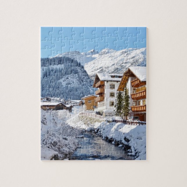 Puzzle Lech en Austria Souvenir (Vertical)