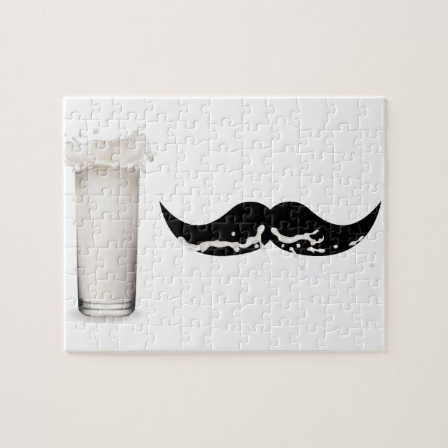 Puzzle Leche Mustache (Horizontal)