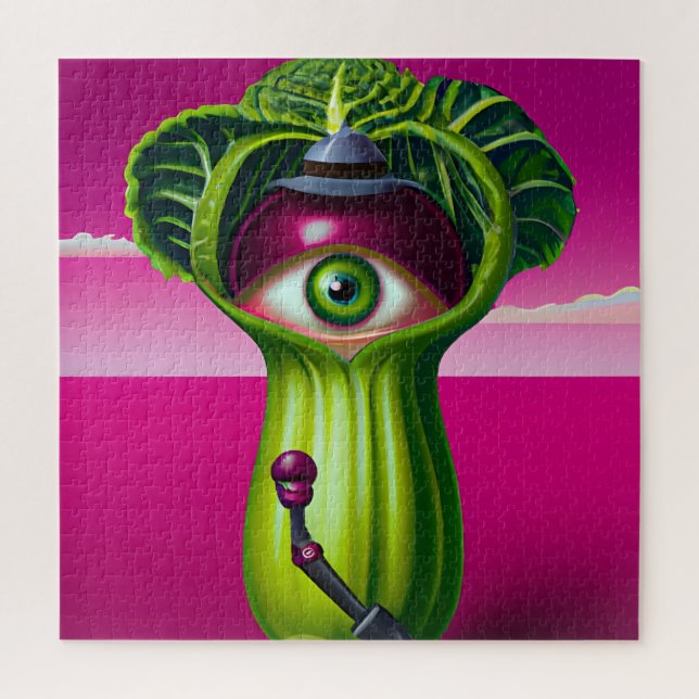 Puzzle Lechuga con un ojo (Vertical)