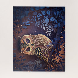 Puzzle Lechuza azul