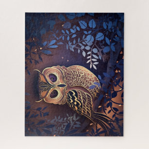Puzzle Lechuza azul