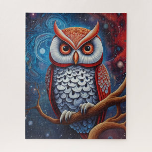 Puzzle Lechuza cósmica de la sabiduría