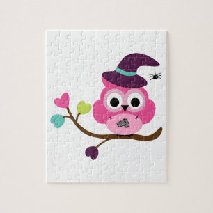 Puzzle Lechuza Cute Halloween