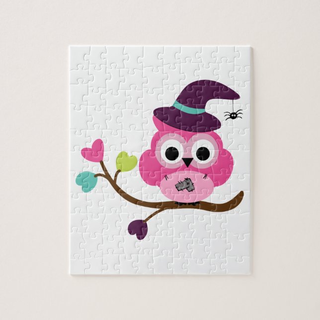 Puzzle Lechuza Cute Halloween (Vertical)