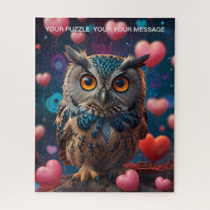 Puzzle Lechuza de corazón de amor