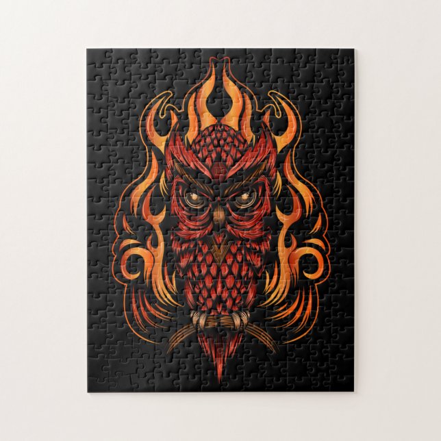 Puzzle Lechuza de Fuego (Vertical)