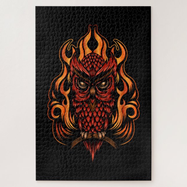 Puzzle Lechuza de Fuego (Vertical)