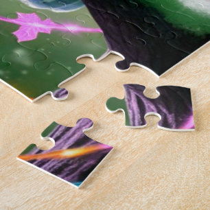 Puzzle Lechuza de nieve mágica en el árbol