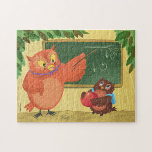 Puzzle Lechuza docente y estudiante