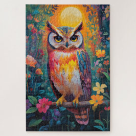 Puzzle Lechuza en el bosque