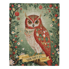 Puzzle Lechuza Festiva Personalizada