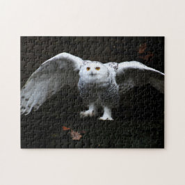 Puzzle Lechuza nevada con alas abiertas 11x14 252pc jpcna