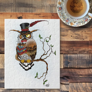 Puzzle Lechuza victoriana Steampunk